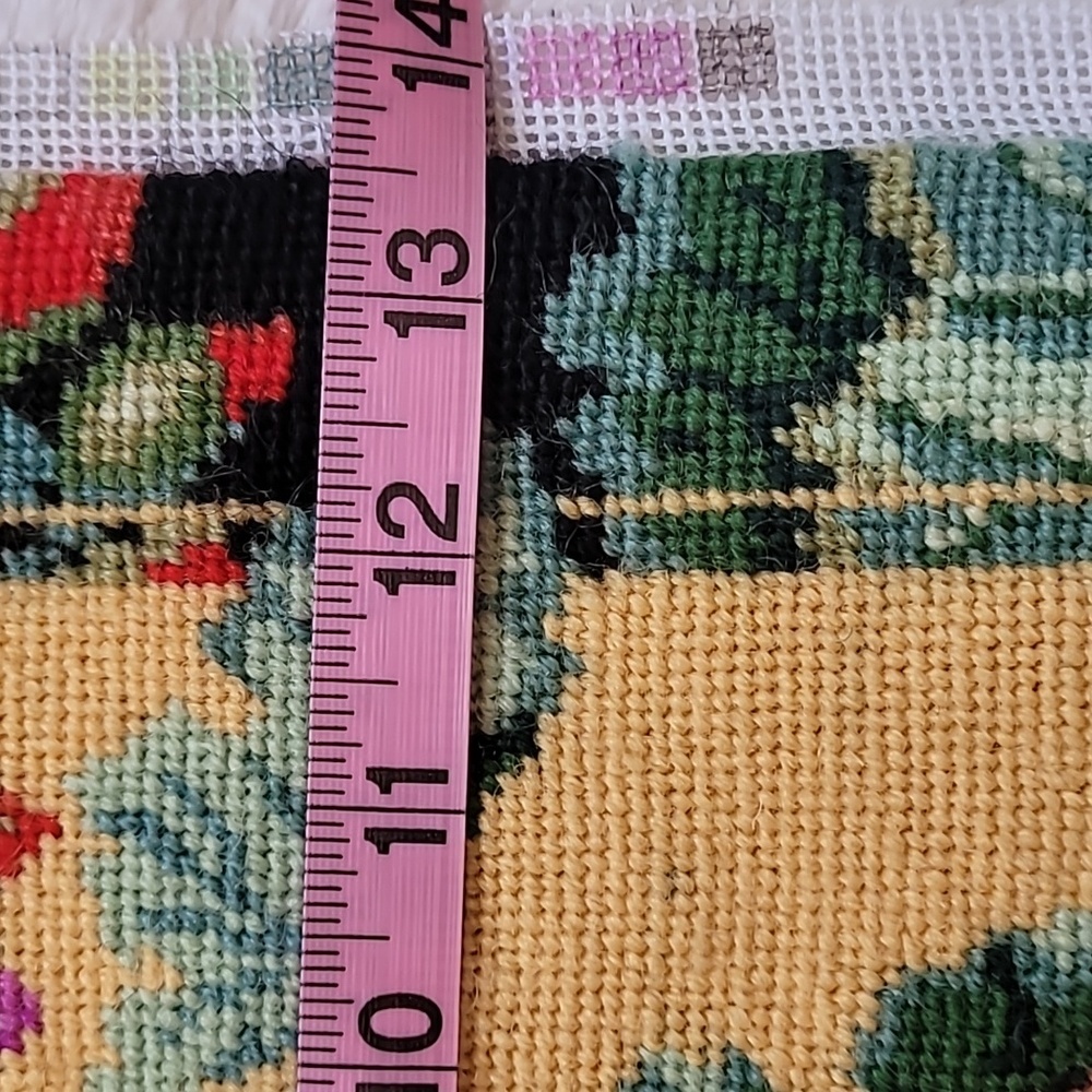 Floral Needlepoint Tapestry - Picture 5 of 5